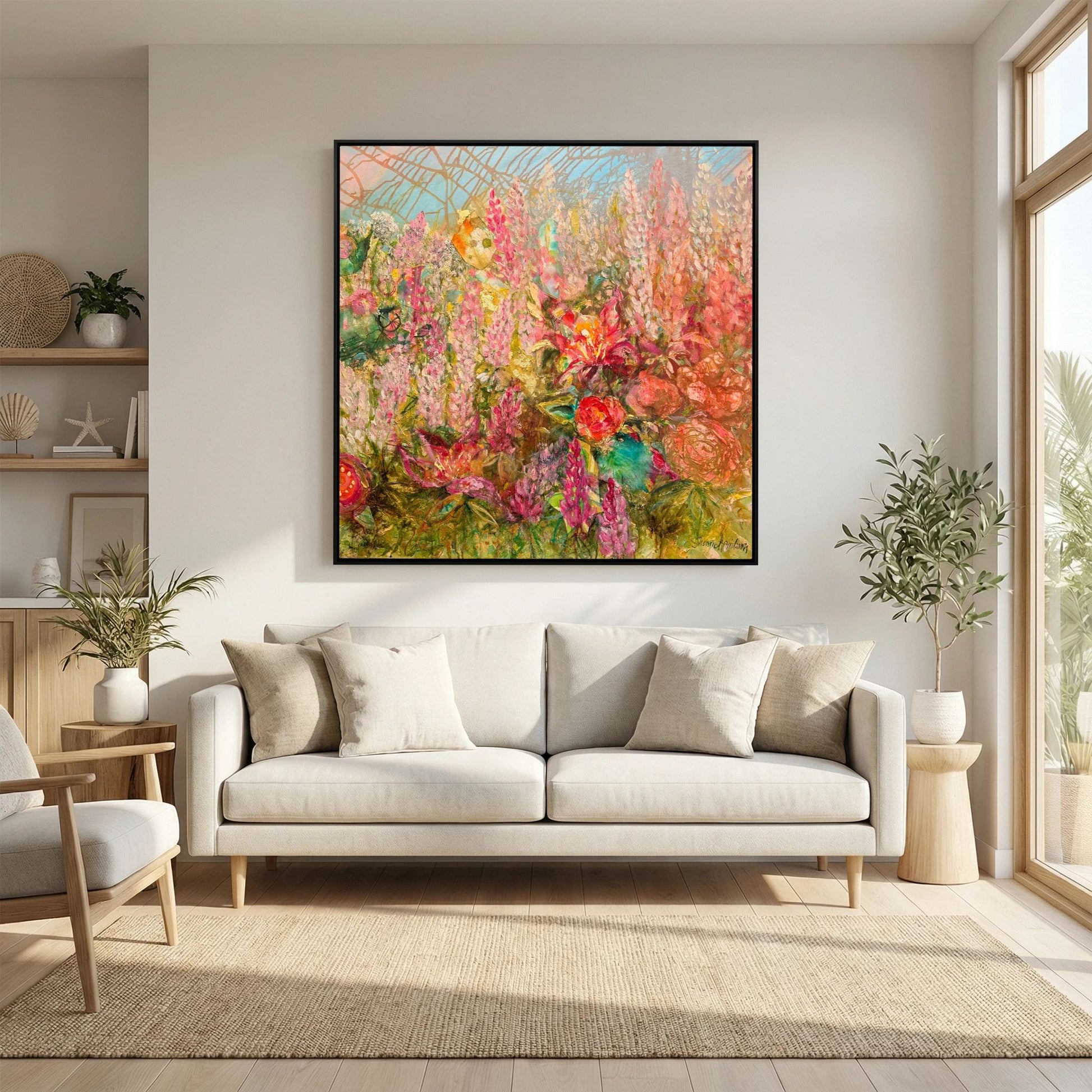 Happiness – konsttryck på canvas