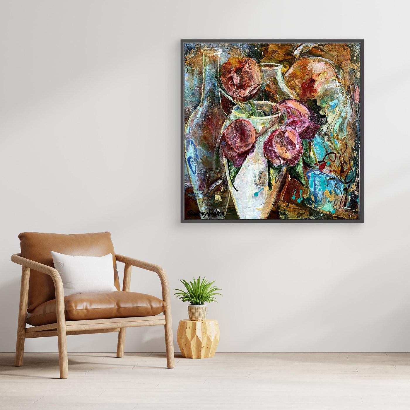 I min trädgård – färgstarkt konsttryck på canvas
