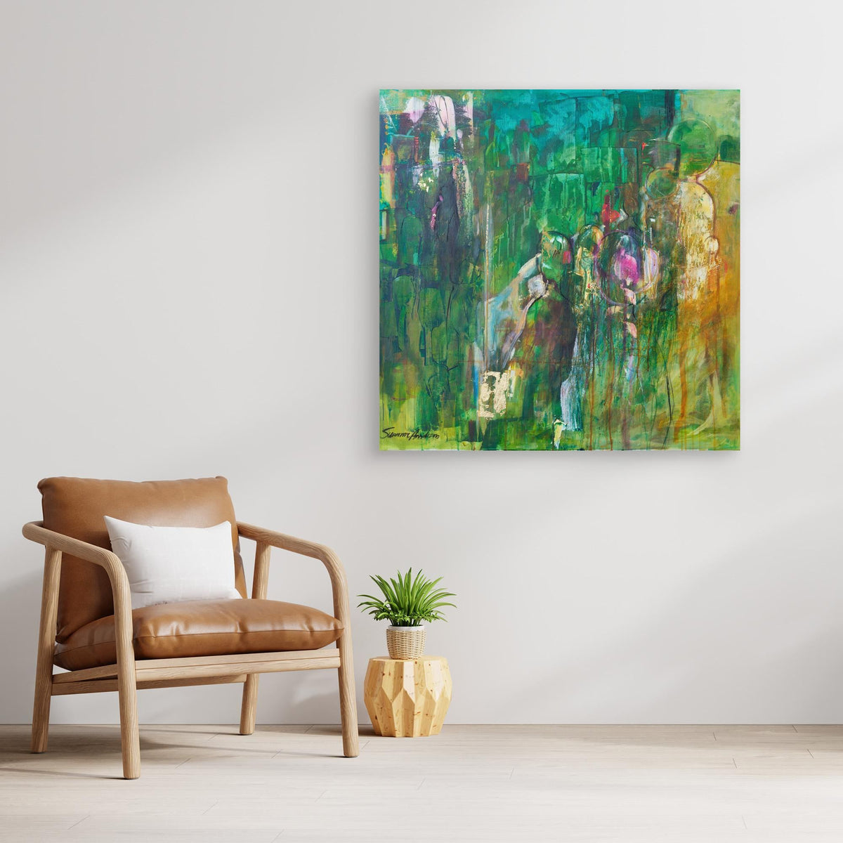 Rörelse – Abstrakt tavla - Konsttryck på Canvas