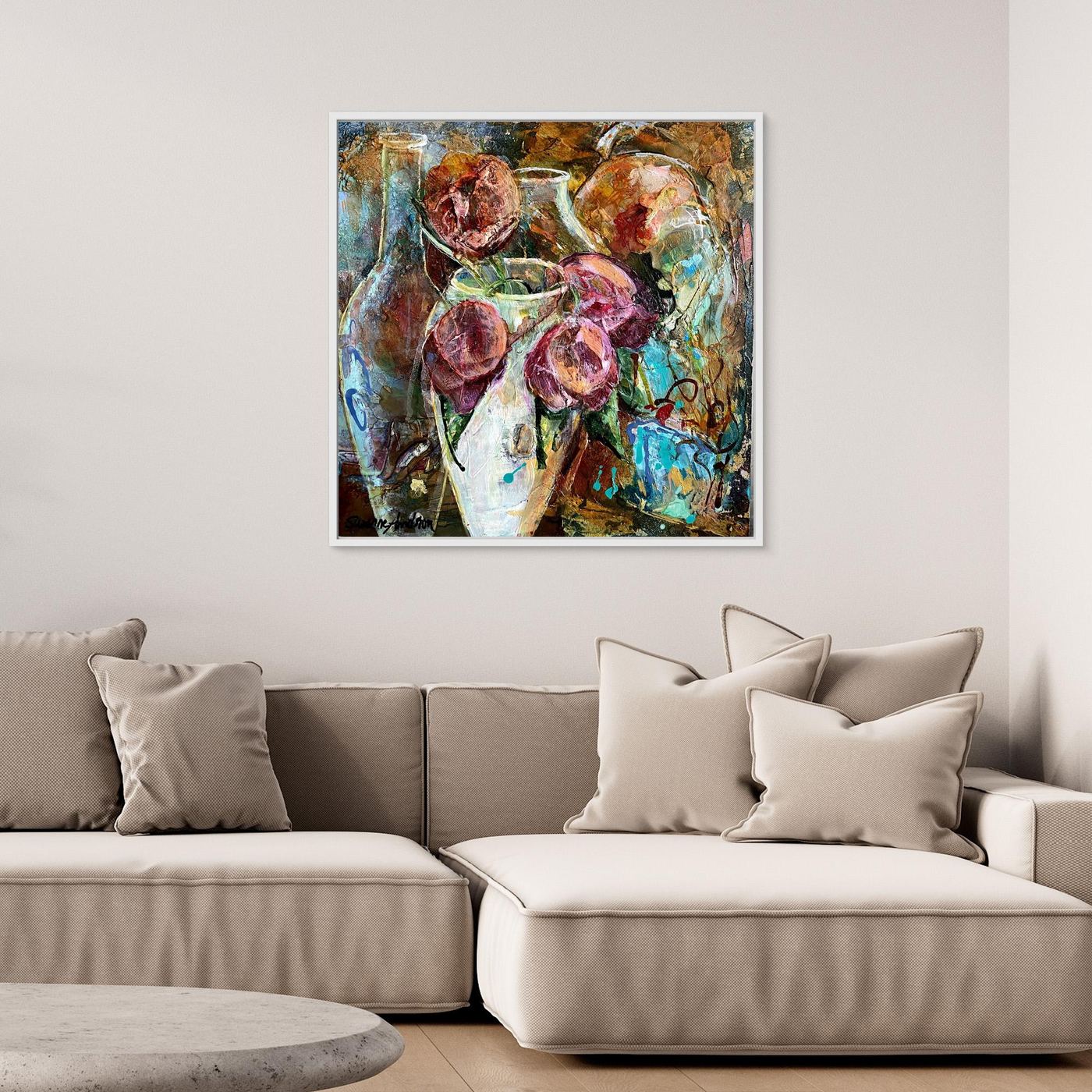 I min trädgård – färgstarkt konsttryck på canvas