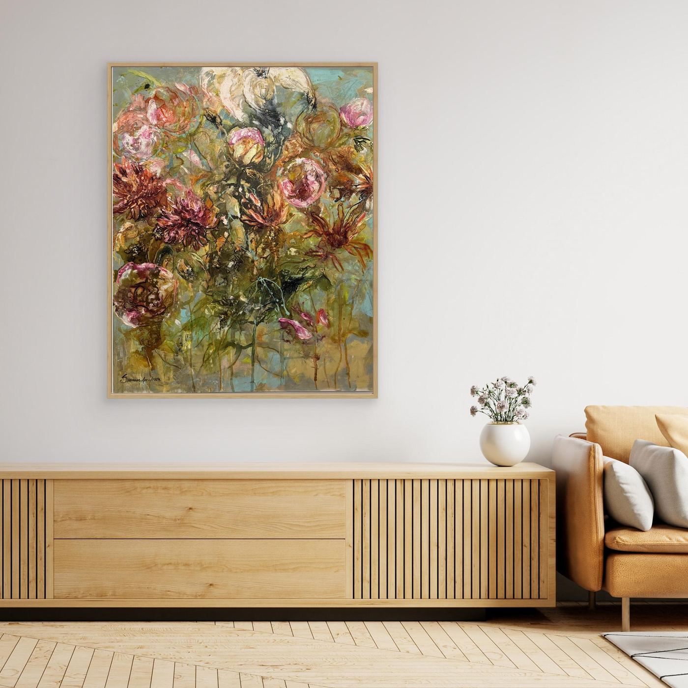 Flower- Färgglada Konsttryck- Abstrakt konst 
