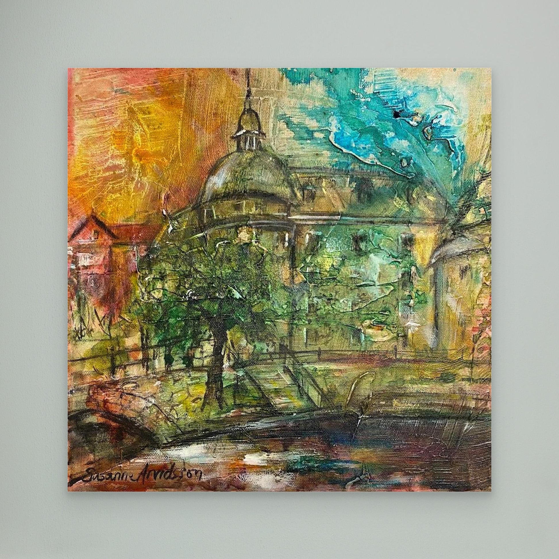 Konsttryck på canvasduk - Örebro slott