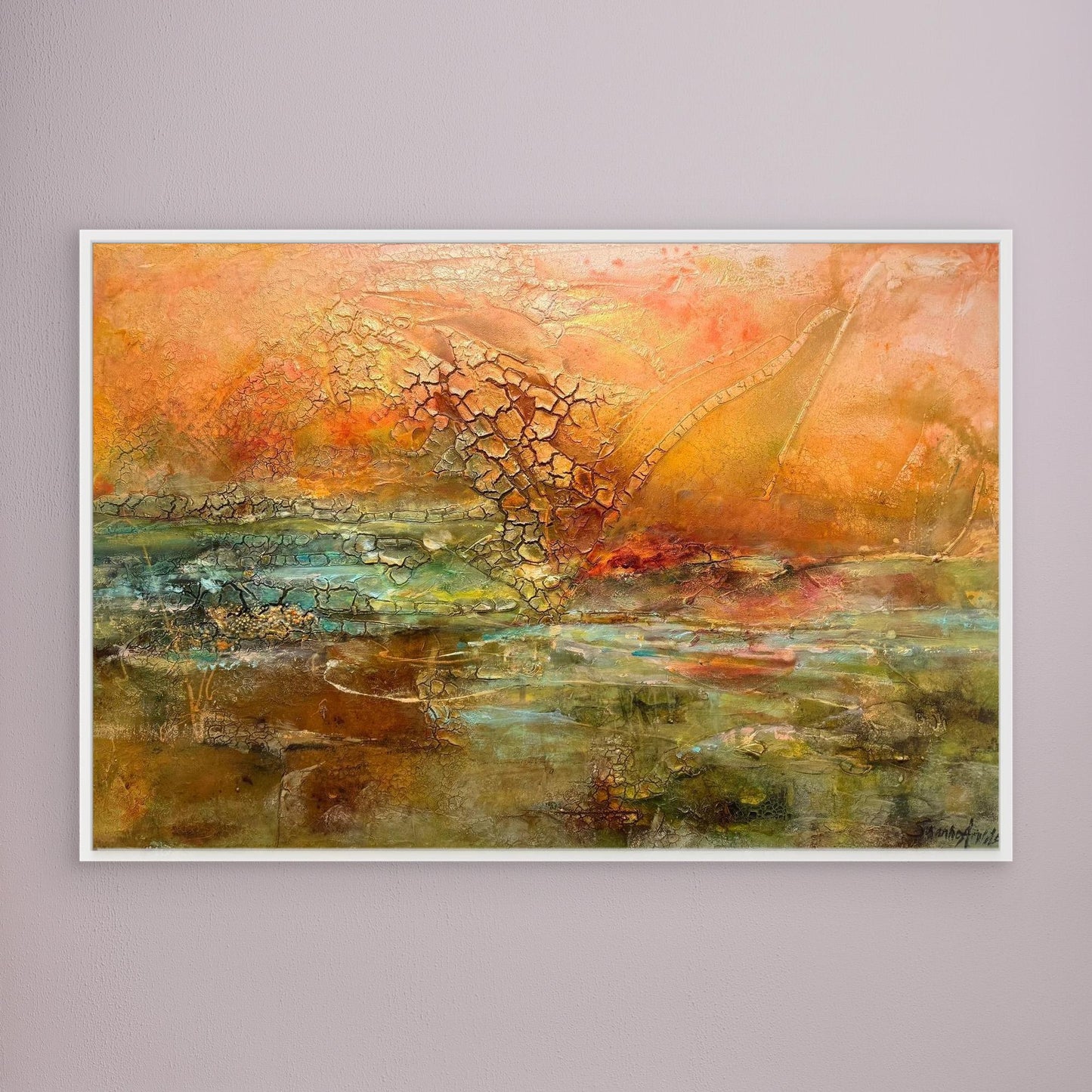 Konsttryck på canvas – Glödande Horisont 