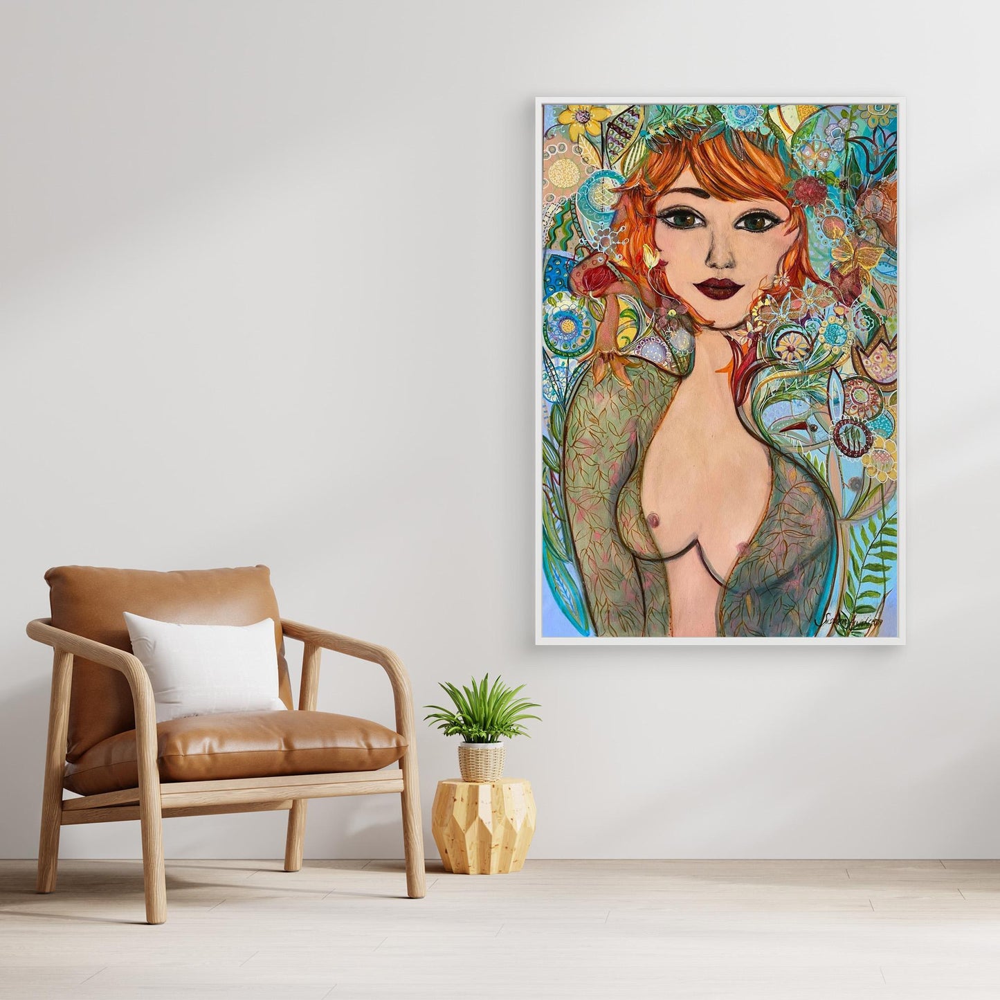 Flowergirl - Tryck på canvas