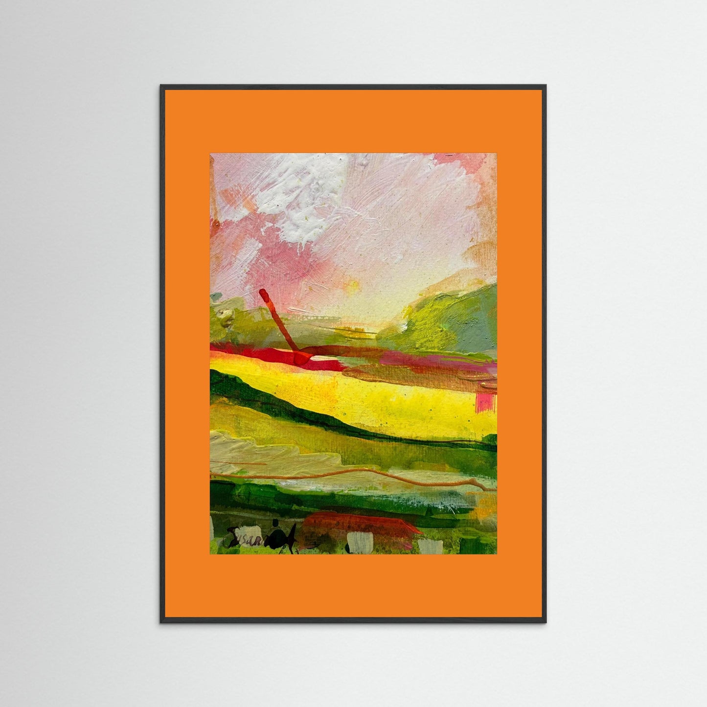 Fine Art Print - Abstrakt landskap - Morgonens första ljus
