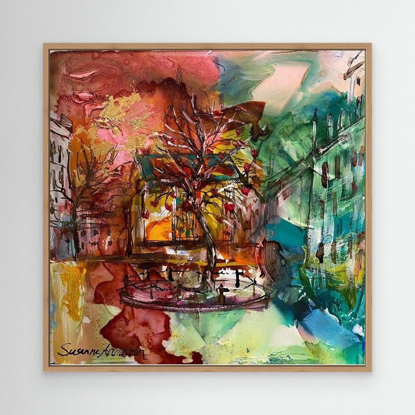 tryck på Canvas - Kärleksträdet på Stortorget