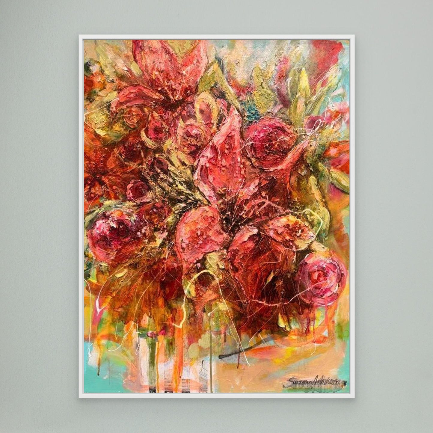 Liljor - konsttryck på canvasduk / posters 