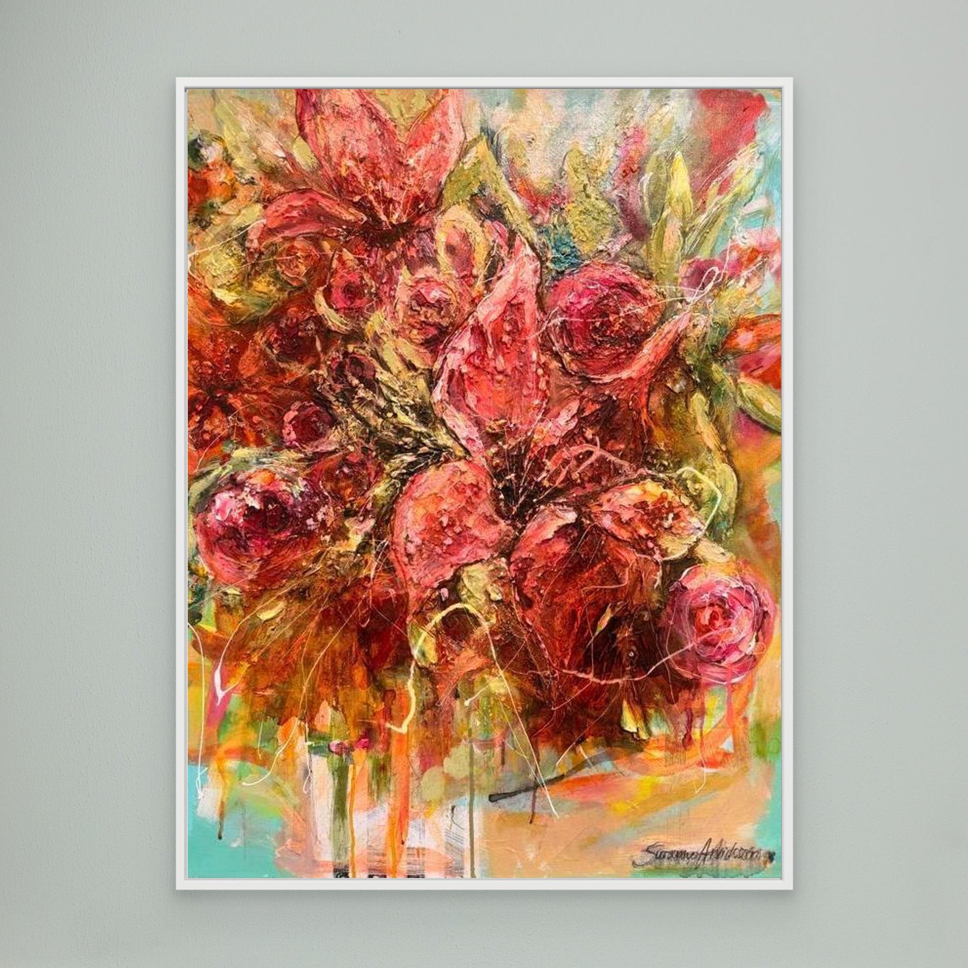 Liljor - konsttryck på canvasduk / posters 