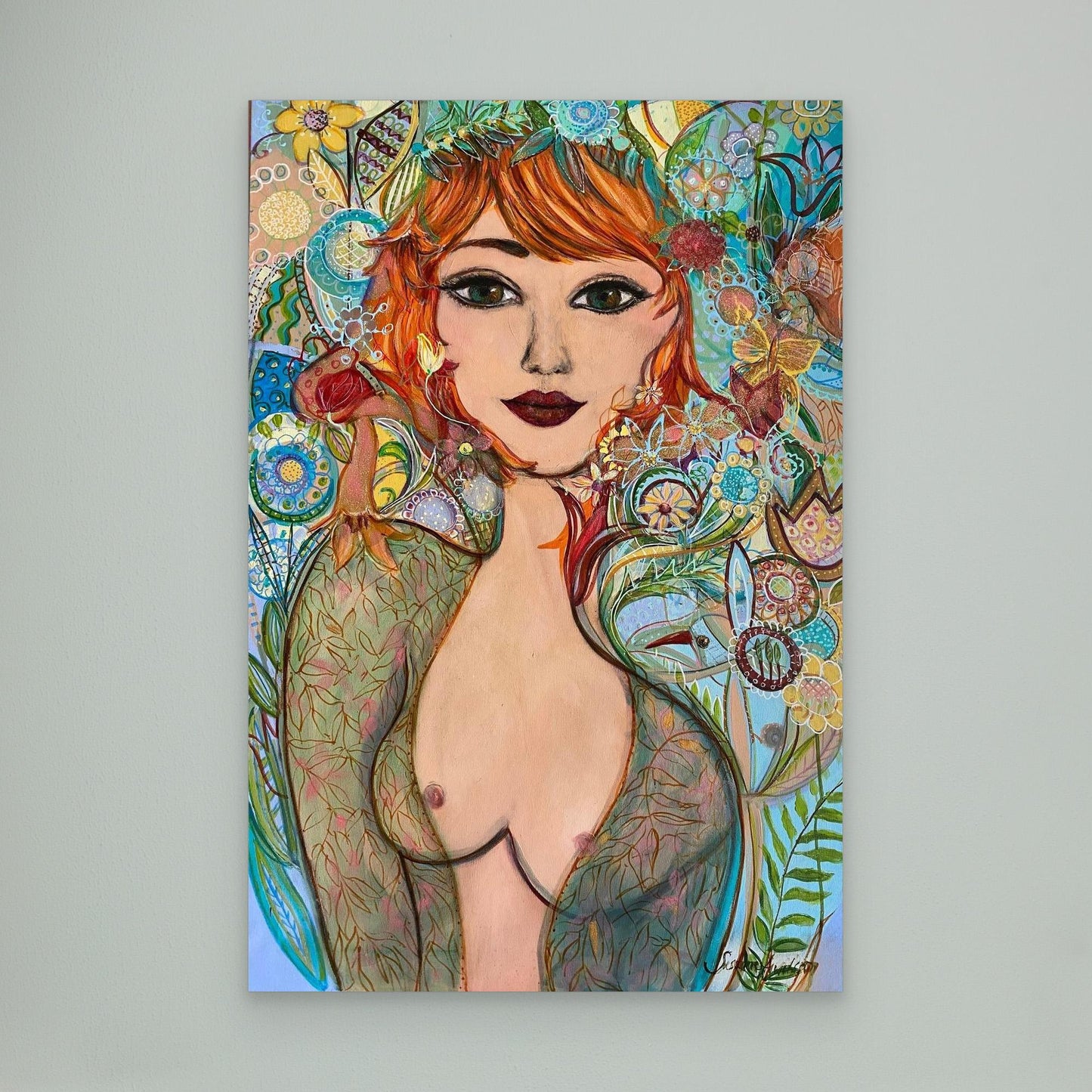 Flowergirl - Tryck på canvas