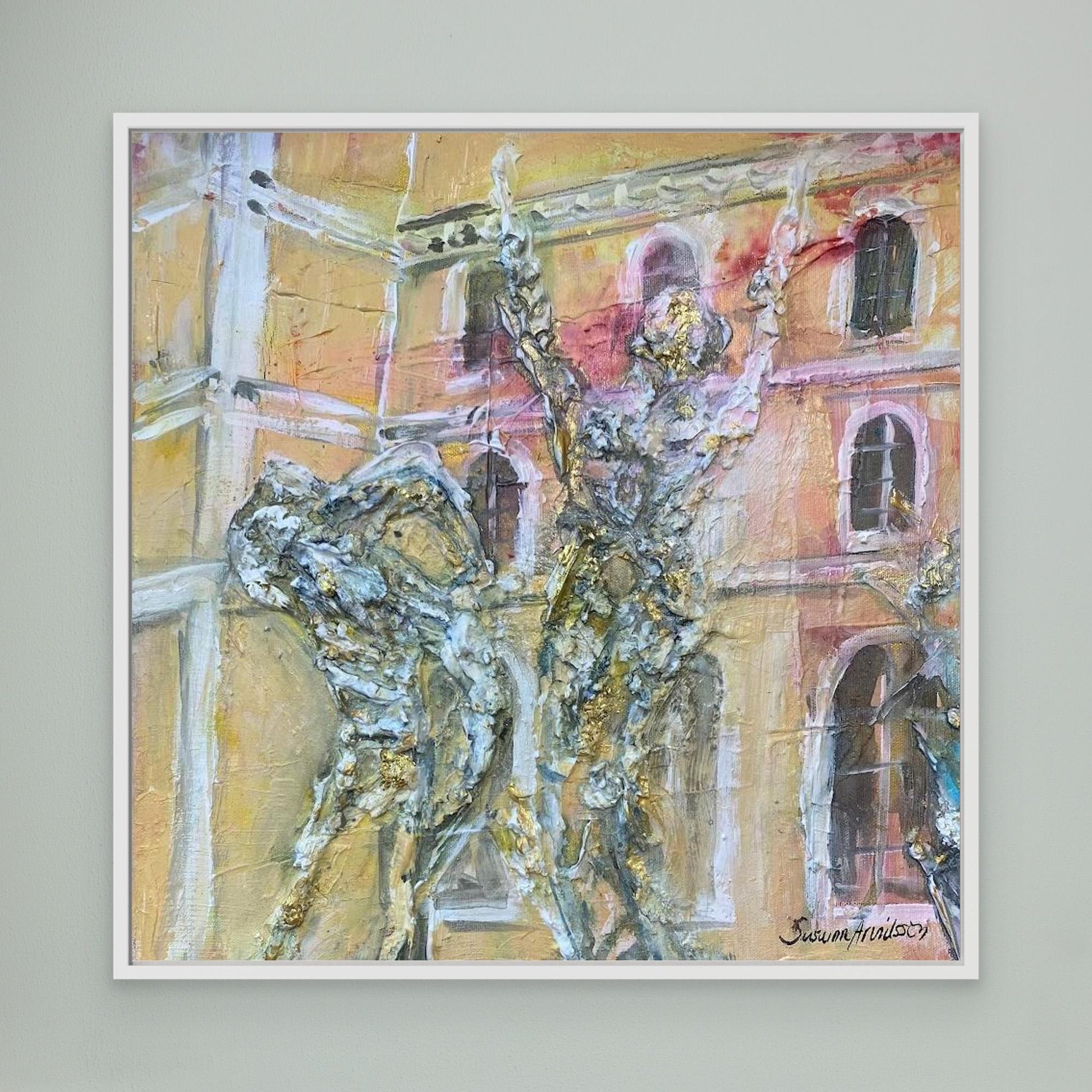 tryck på Canvasduk - Vem tror på sagor här?