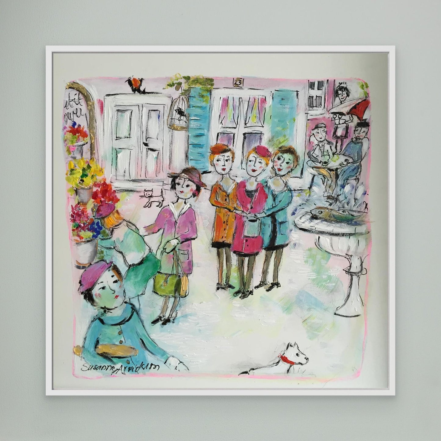 Canvastavla - Torghandel