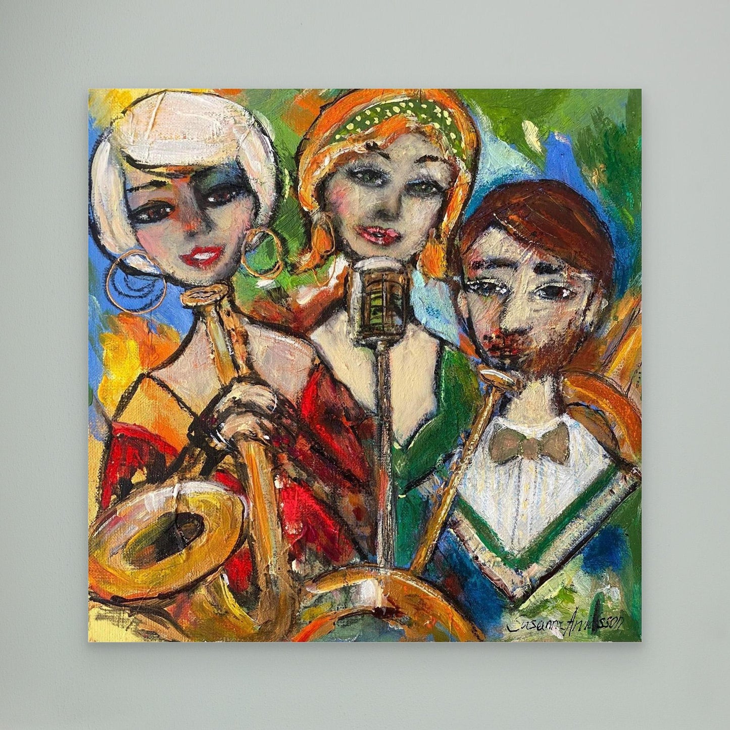 Just jazz club - Konsttryck på canvasduk