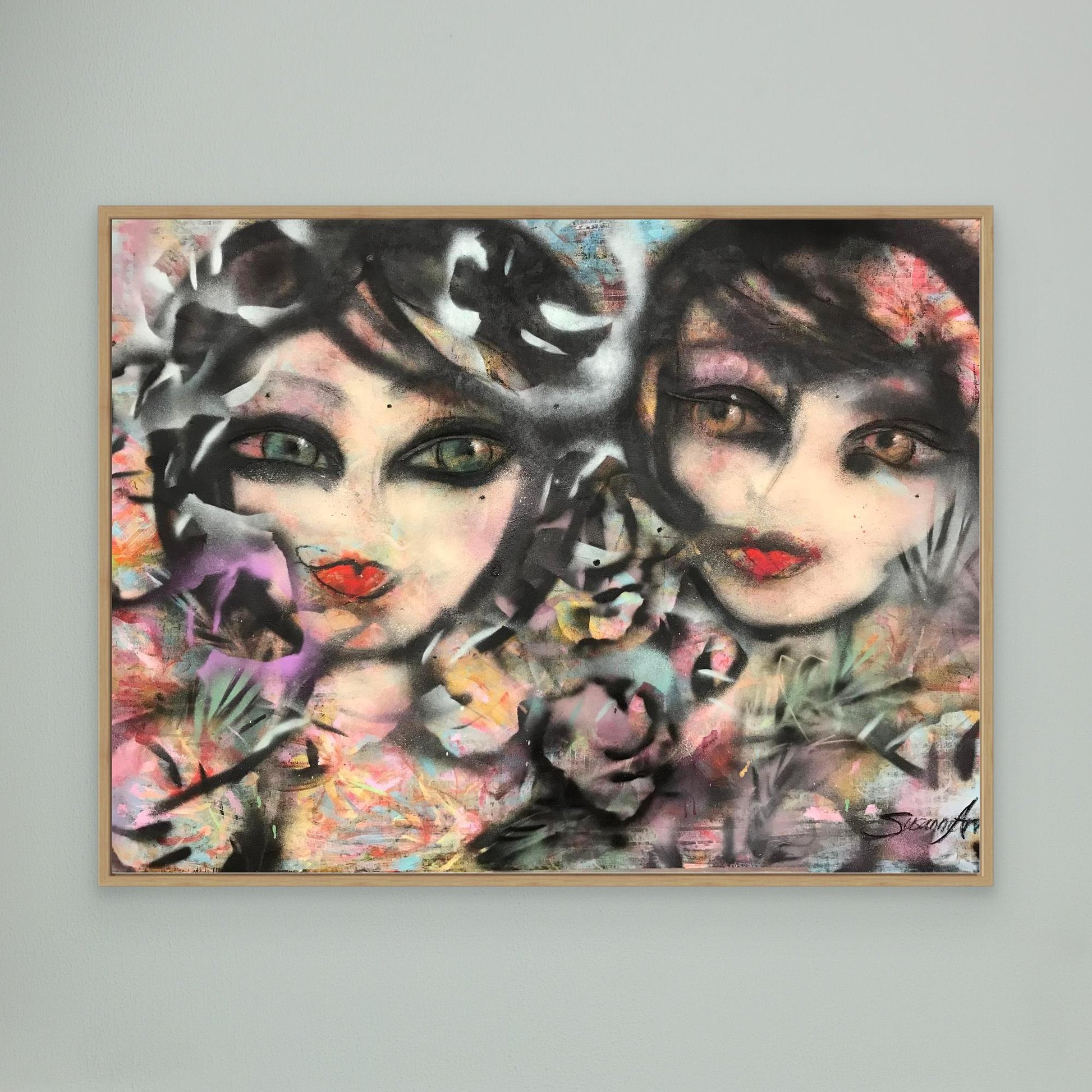 Sisters - Konsttryck på duk