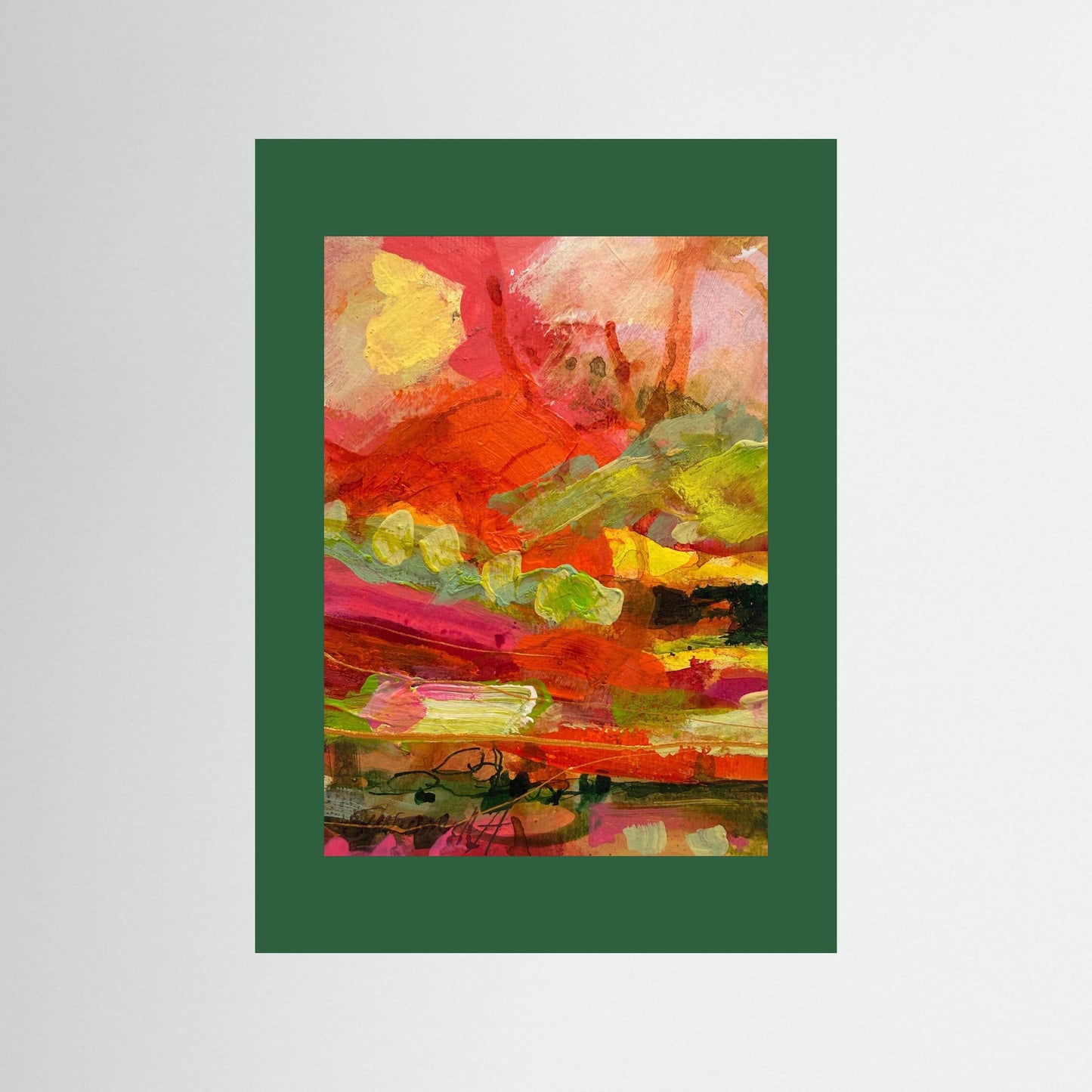 Fine Art Print - Abstrakt landskap - Efter solregnet