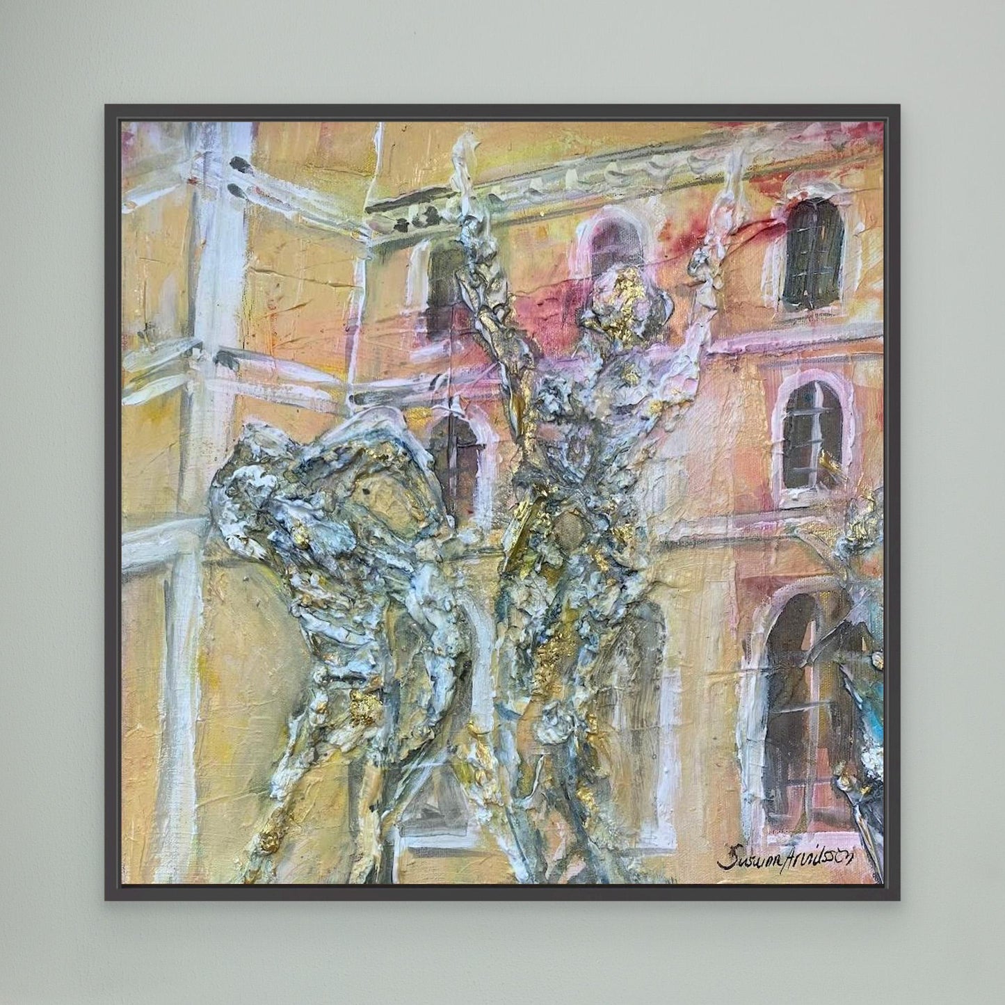 tryck på Canvasduk - Vem tror på sagor här?