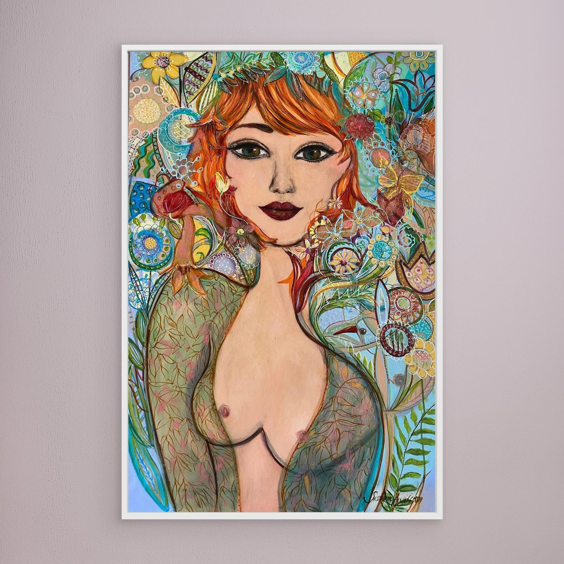 Flowergirl - Tryck på canvas