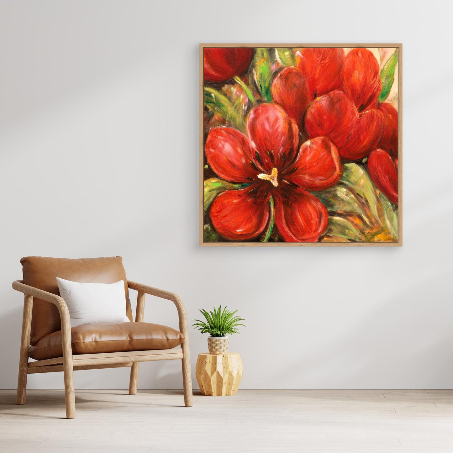 Röda tulpaner - prints on Canvas