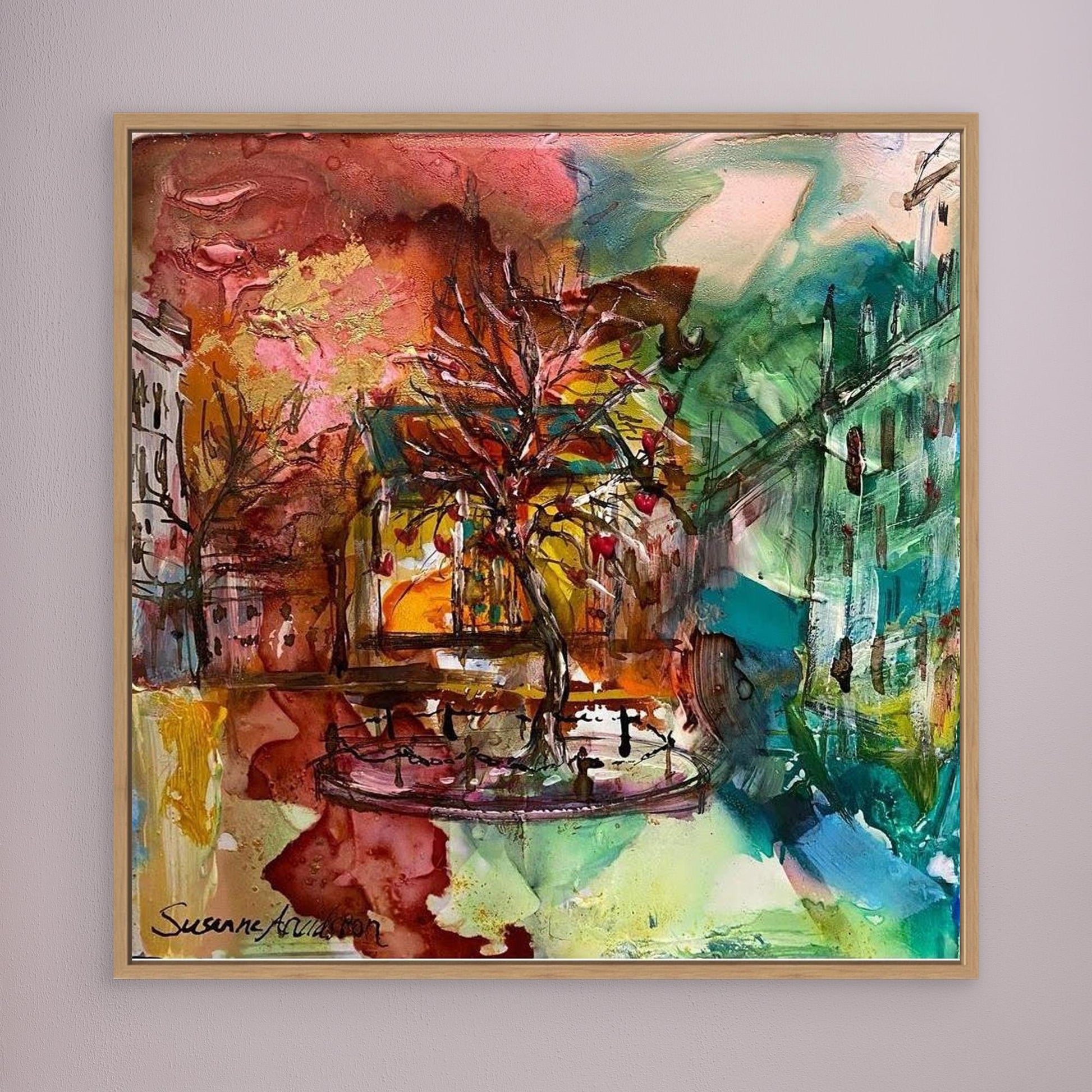 tryck på Canvas - Kärleksträdet på Stortorget