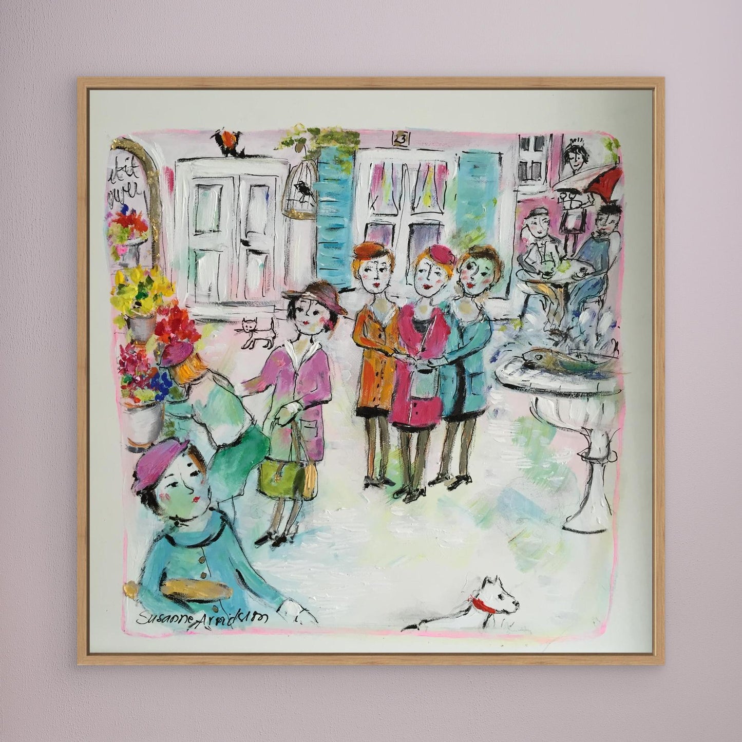 Canvastavla - Torghandel