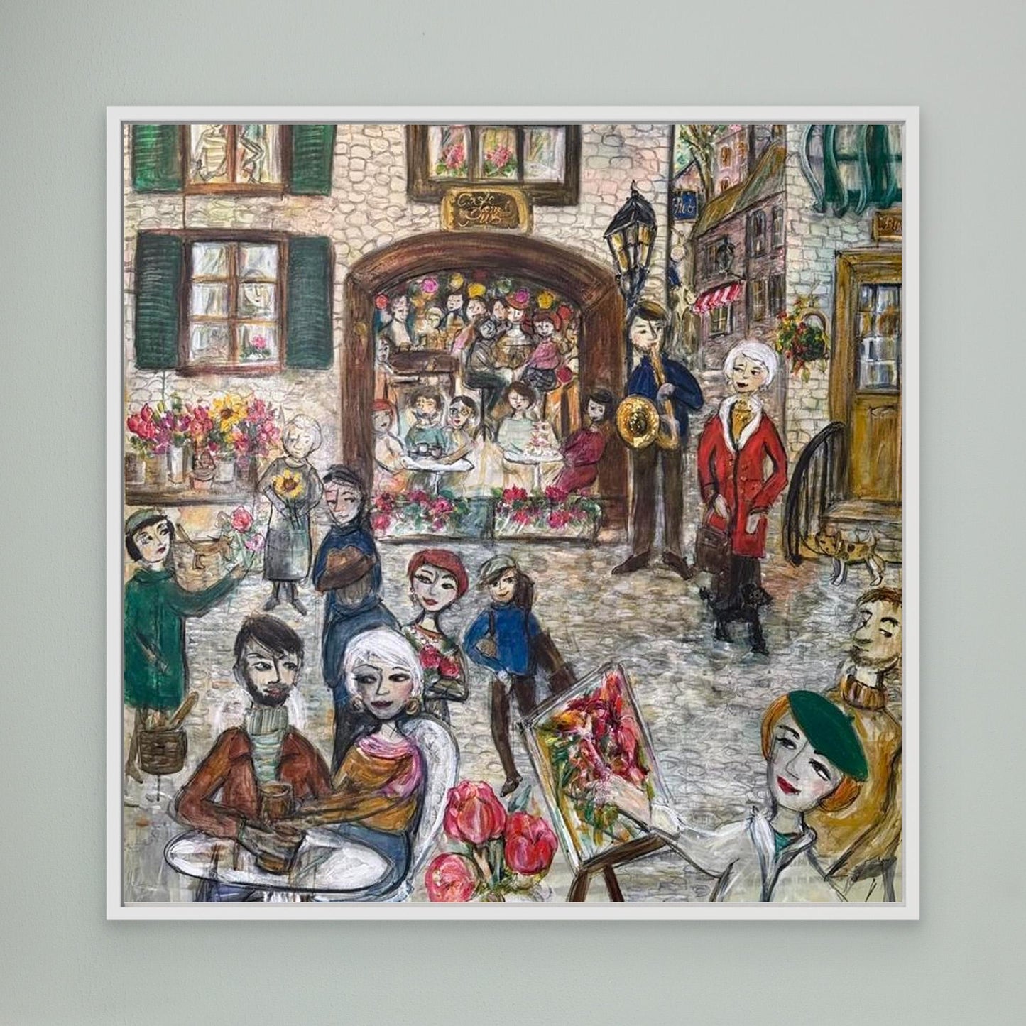 Engelsk village - Canvasprint