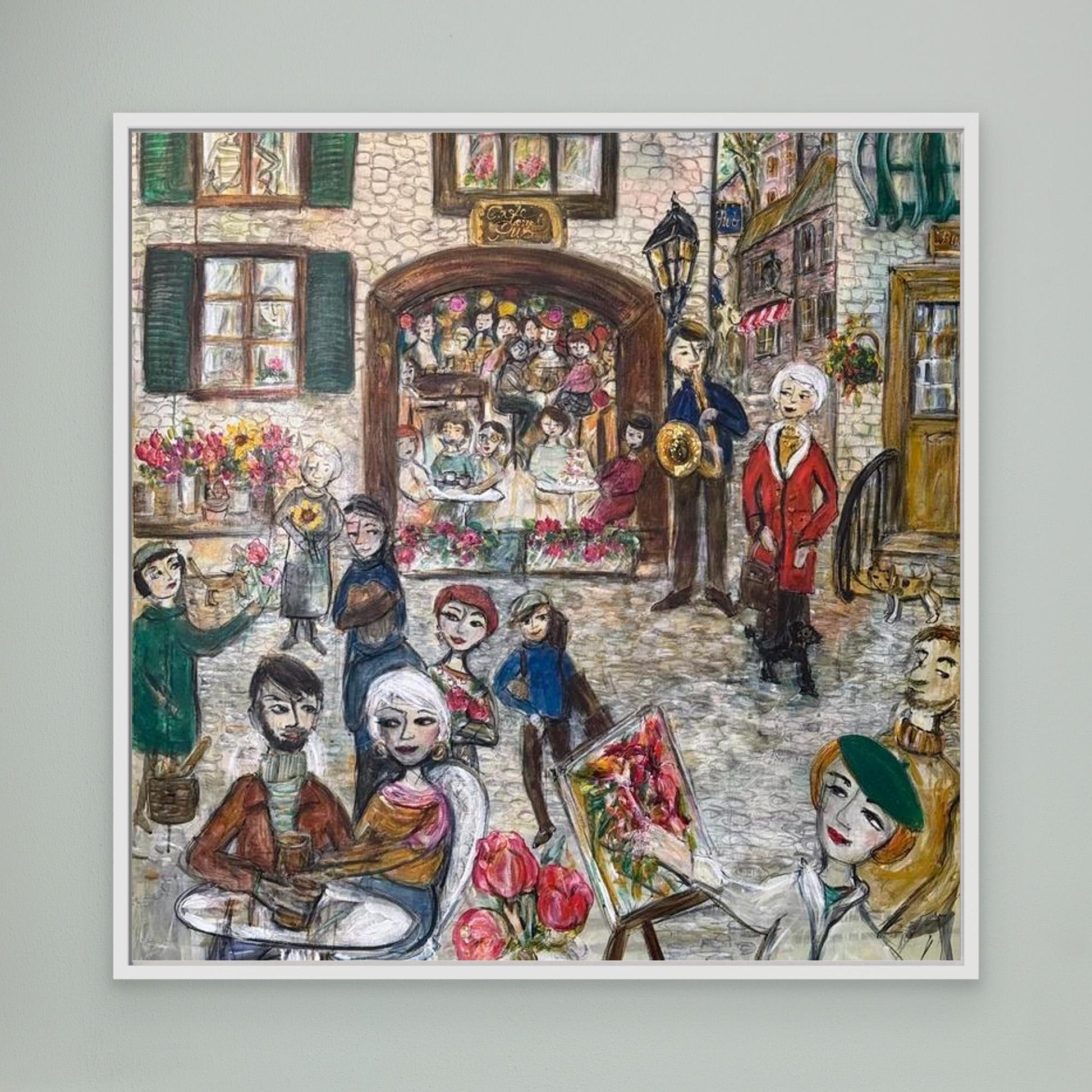 Engelsk village - Canvasprint