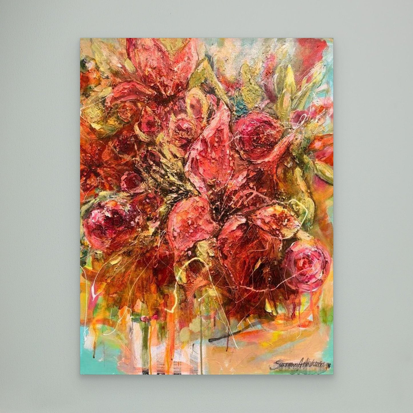 Liljor - konsttryck på canvasduk / posters 