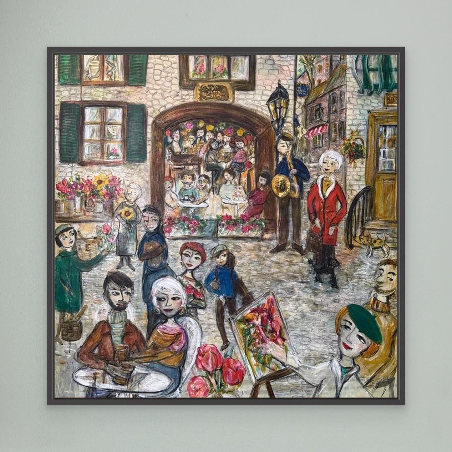 Engelsk village - Canvasprint