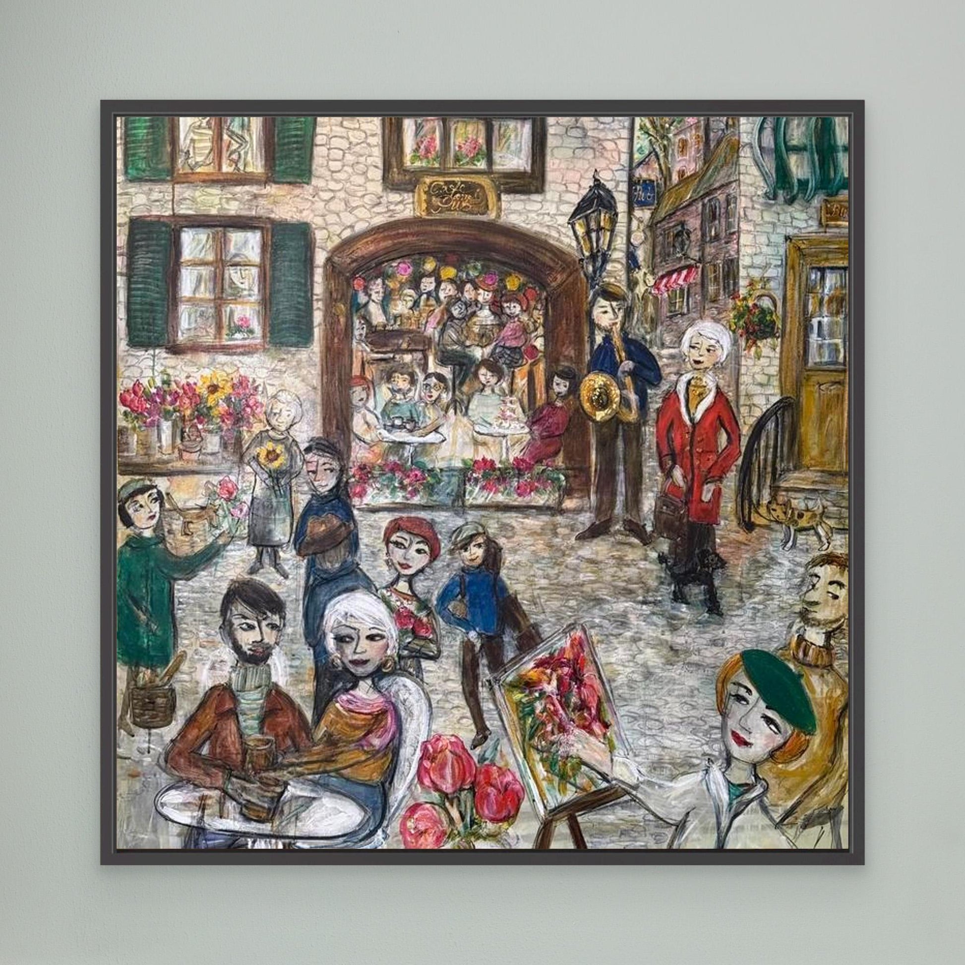 Engelsk village - Canvasprint