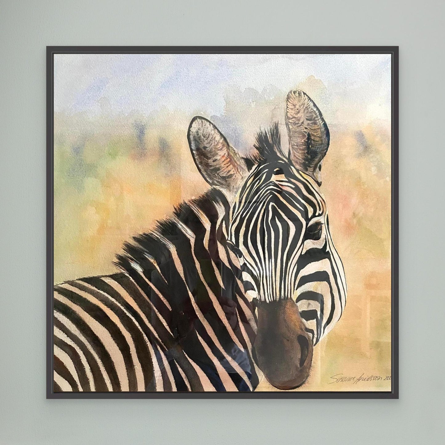 Zebra Väggkonst på Canvas – Safari Tema