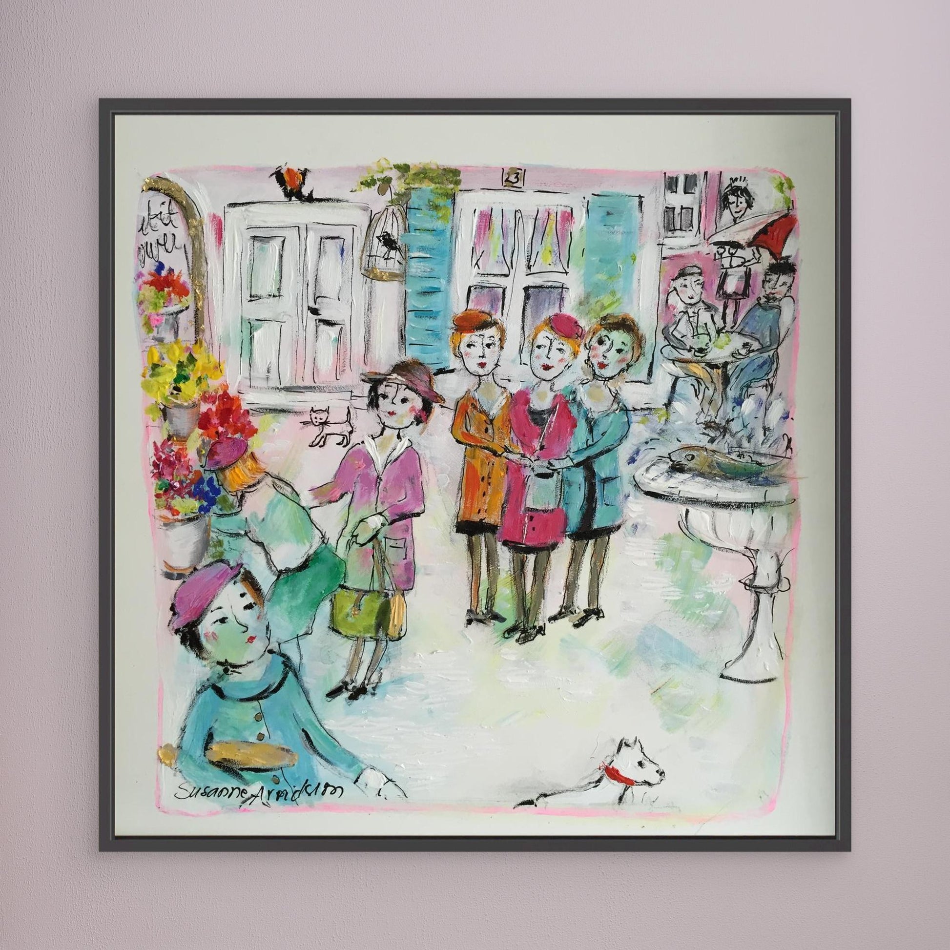 Canvastavla - Torghandel