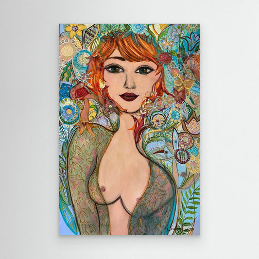 Flowergirl - Tryck på canvas