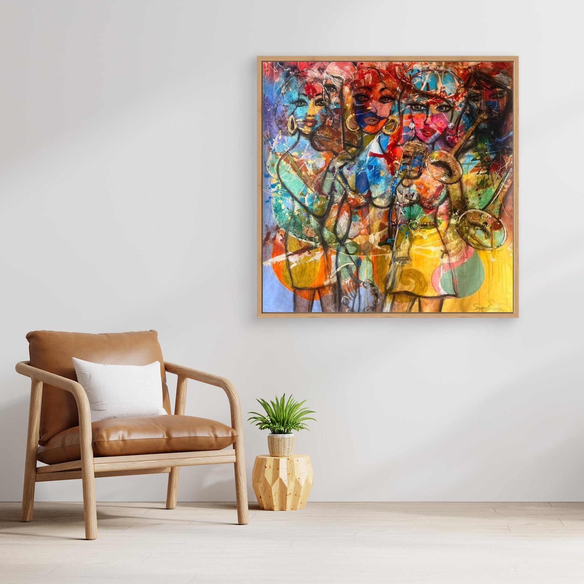 Jazz Twist - Konsttryck på Canvasduk 