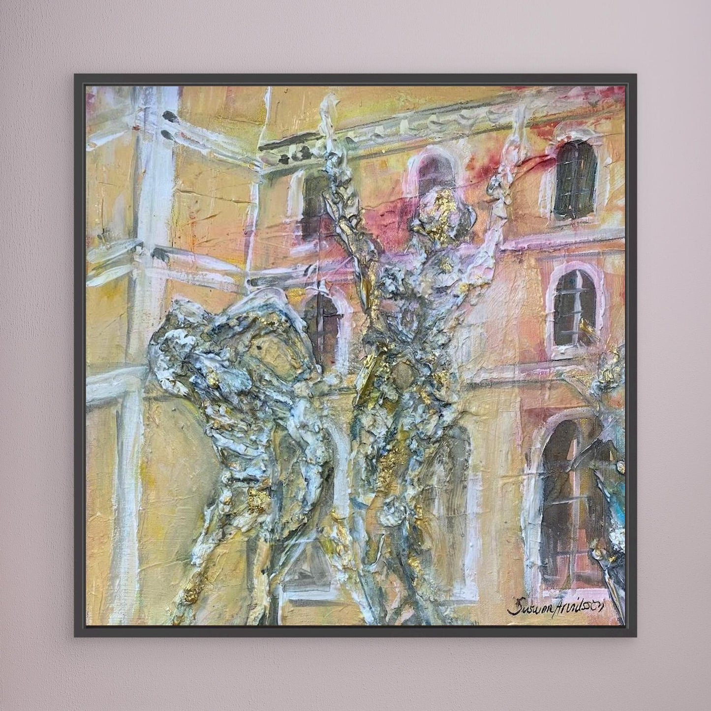 tryck på Canvasduk - Vem tror på sagor här?