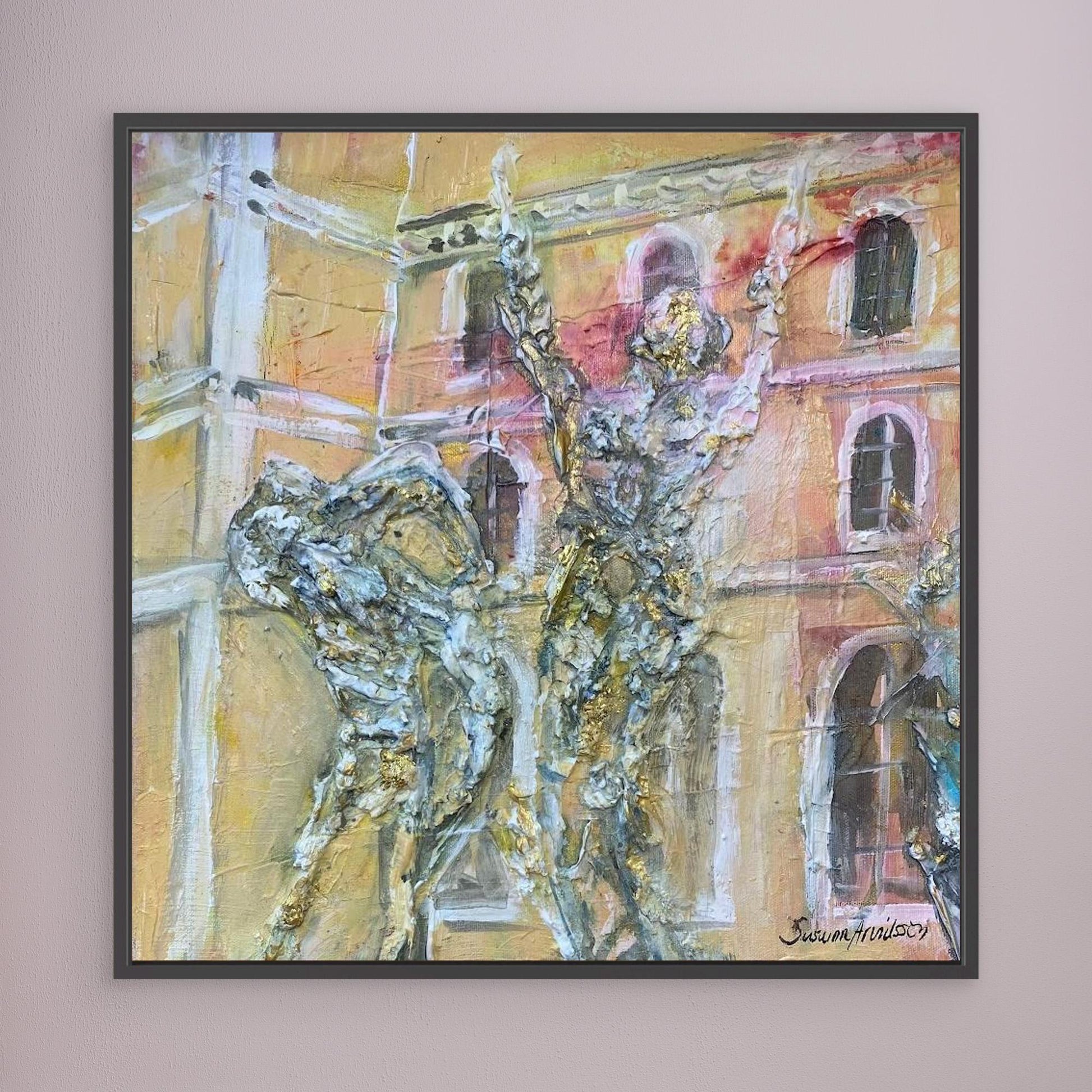 tryck på Canvasduk - Vem tror på sagor här?