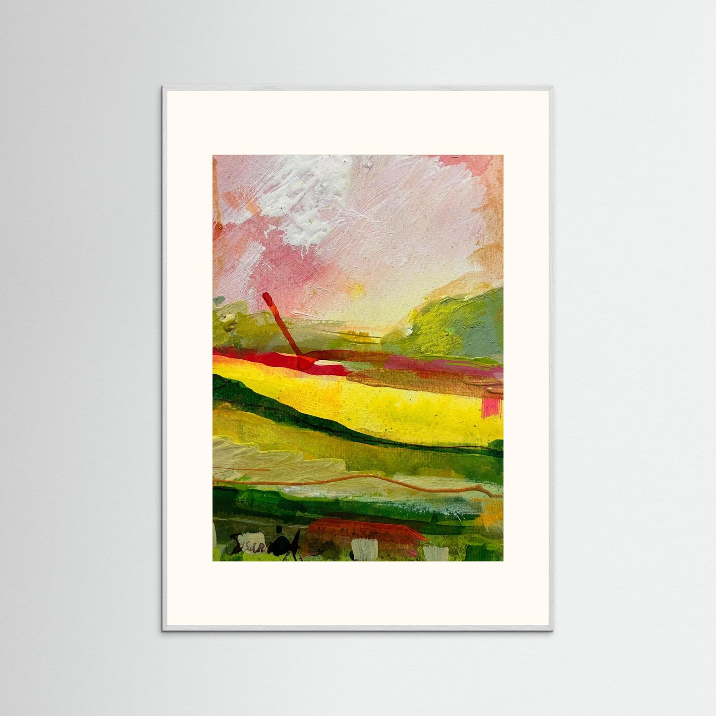 Fine Art Print - Abstrakt landskap - Morgonens första ljus