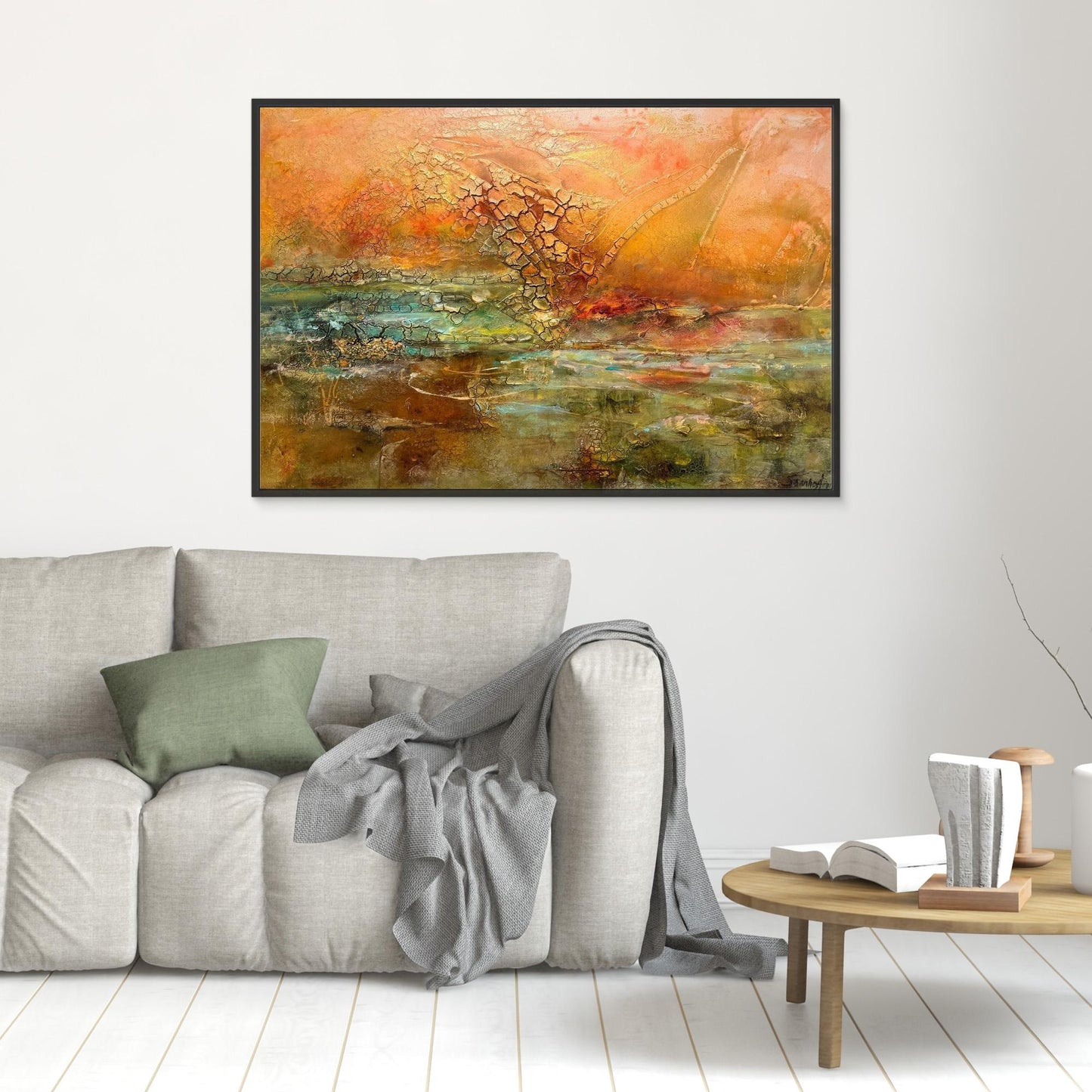 Konsttryck på canvas – Glödande Horisont 