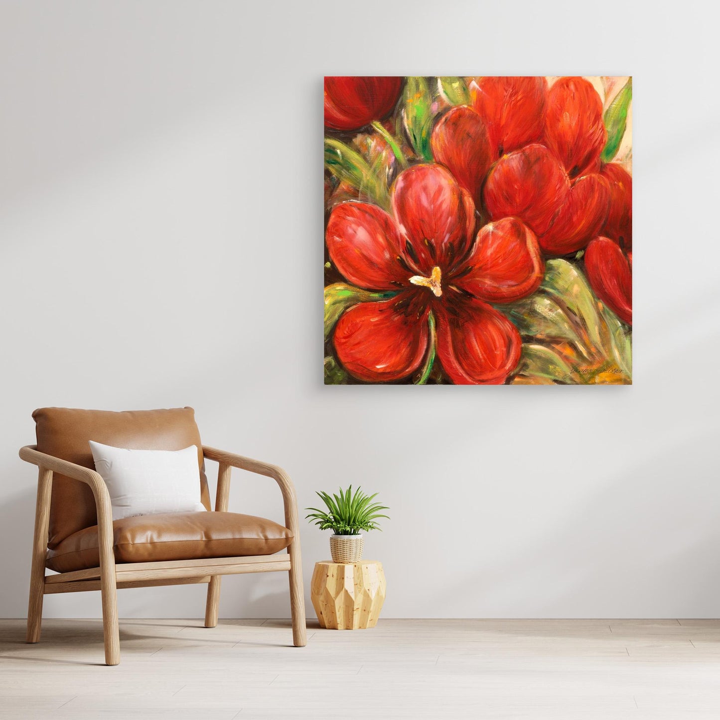 Röda tulpaner - prints on Canvas