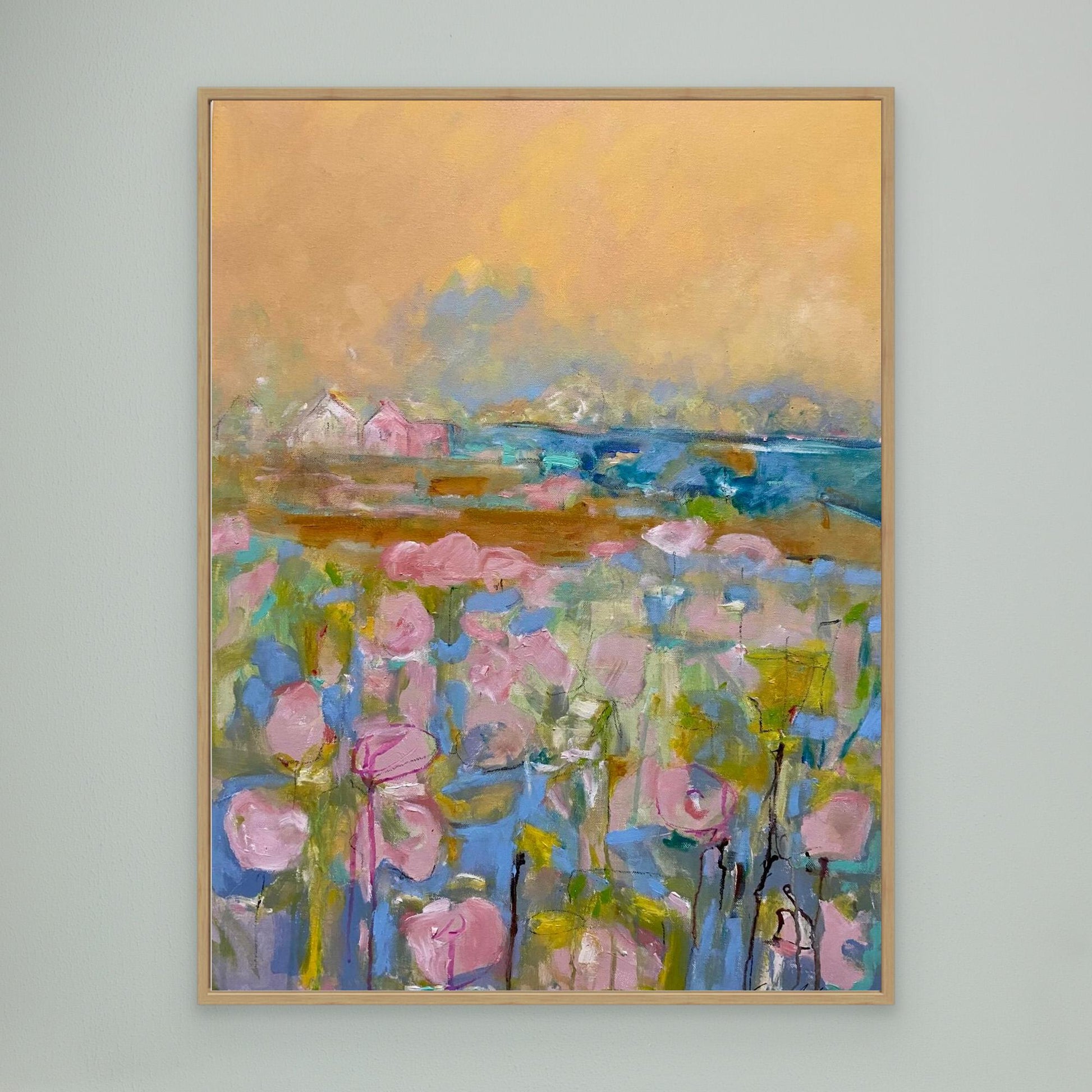 Köpa tavla - Tryck på Canvas - Pink Morning