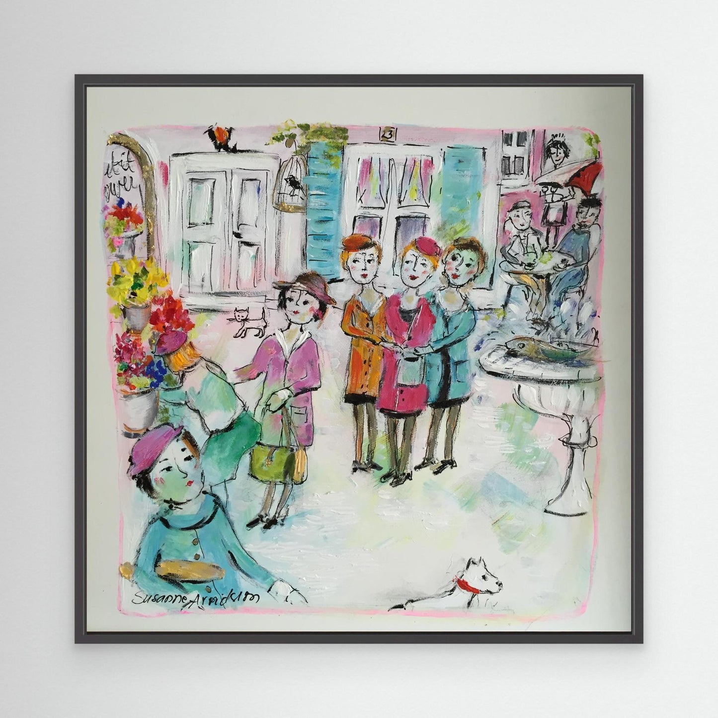 Canvastavla - Torghandel