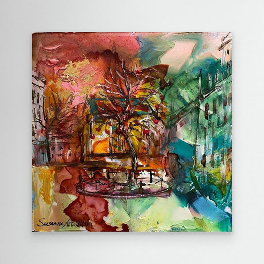 tryck på Canvas - Kärleksträdet på Stortorget