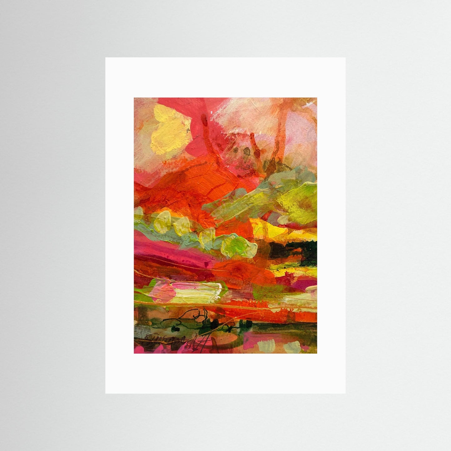 Fine Art Print - Abstrakt landskap - Efter solregnet