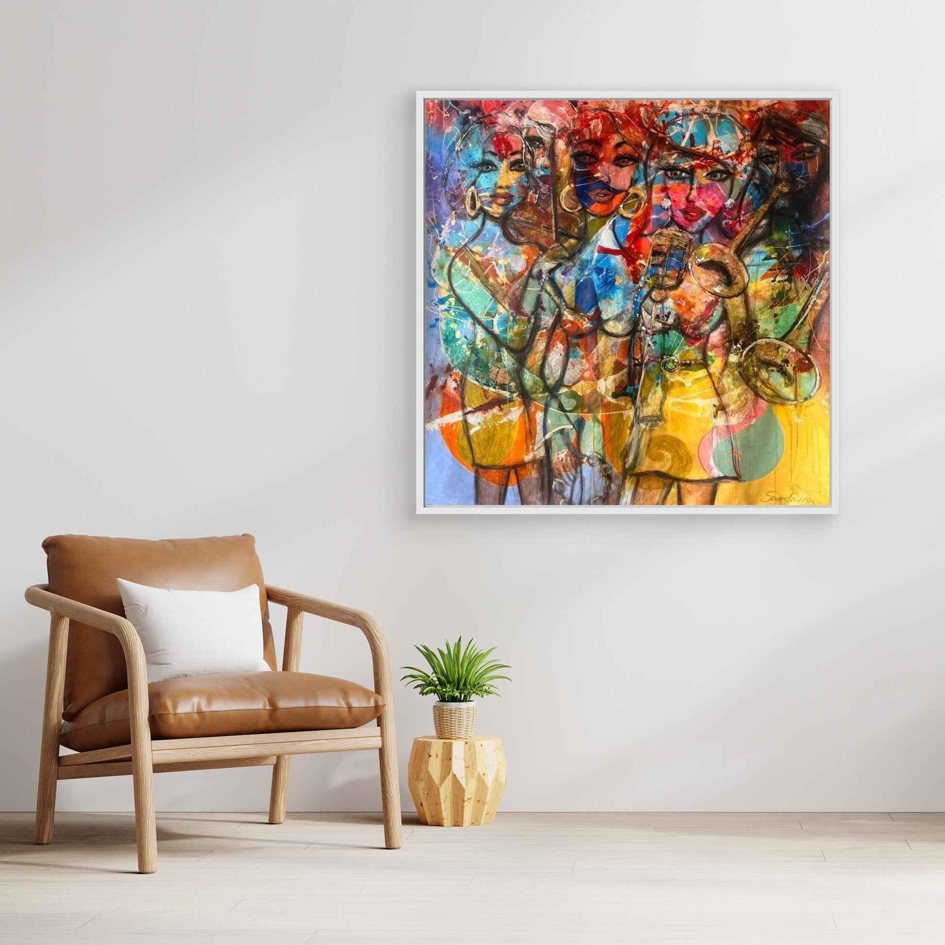 Jazz Twist - Konsttryck på Canvasduk 