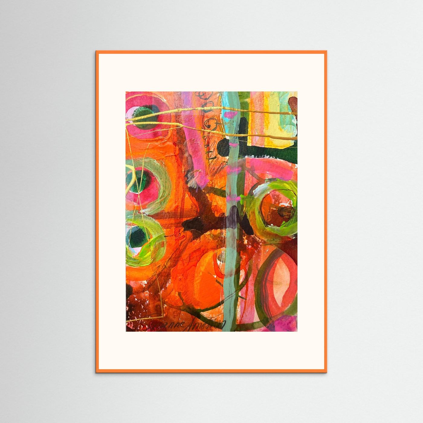 Fine art print- Abstrakt landskap- Ljusets hjärta 