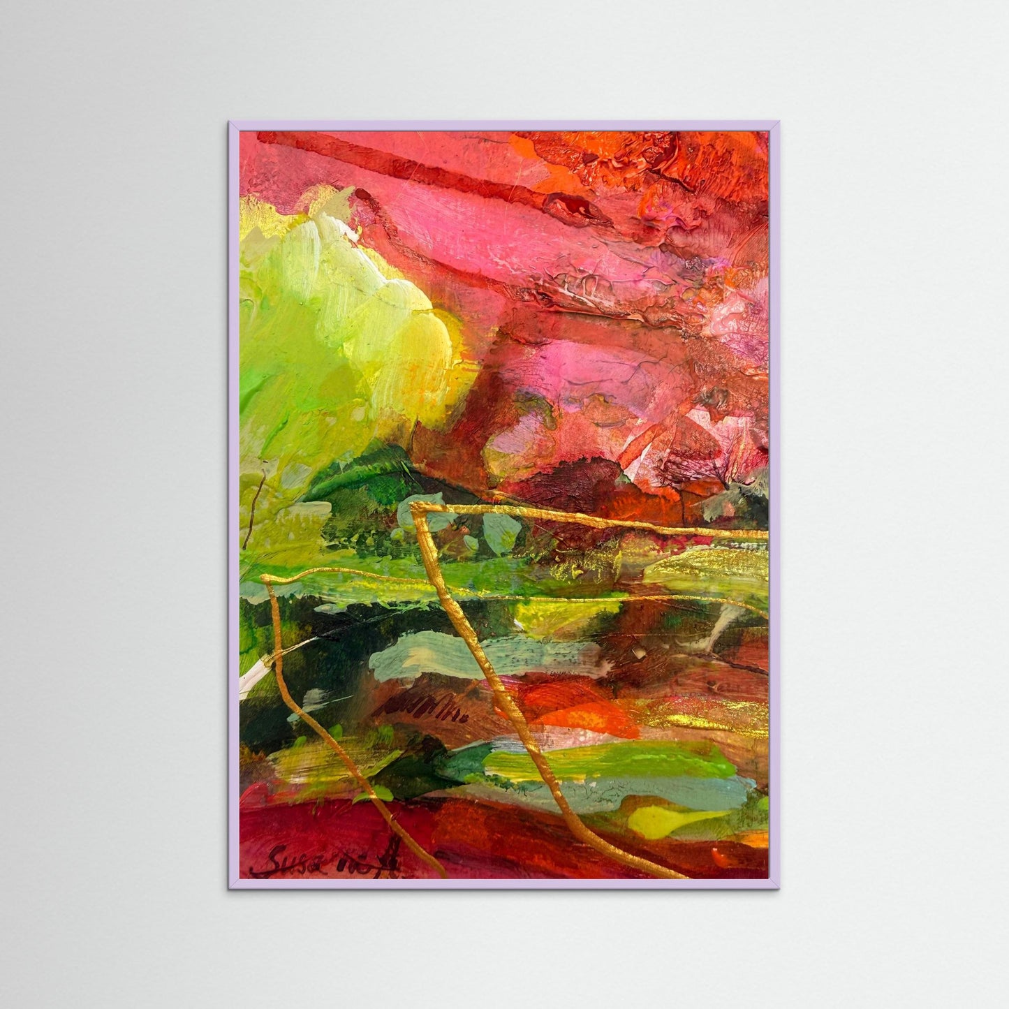 Fine Art Print - Abstrakt landskap - Grön vila
