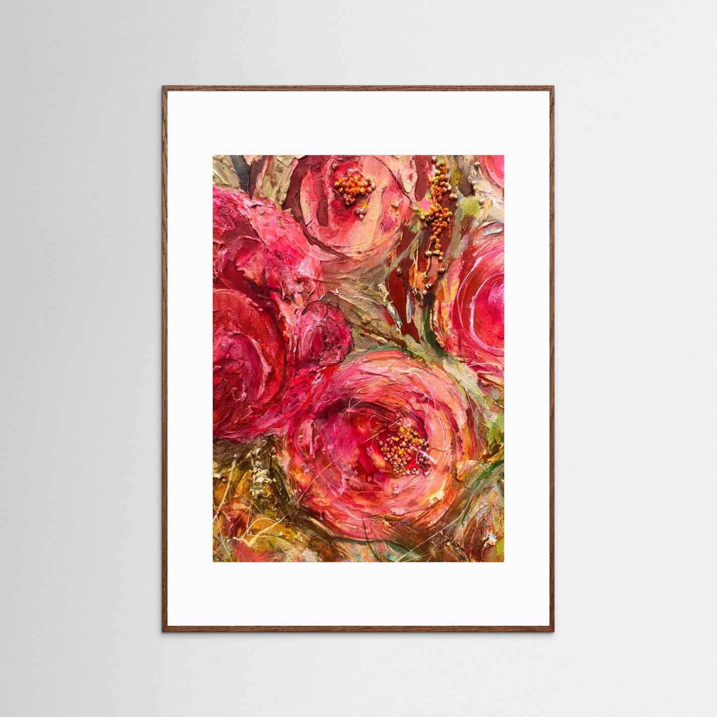 Färgglad konst - Blommor - Konsttryck- posters 