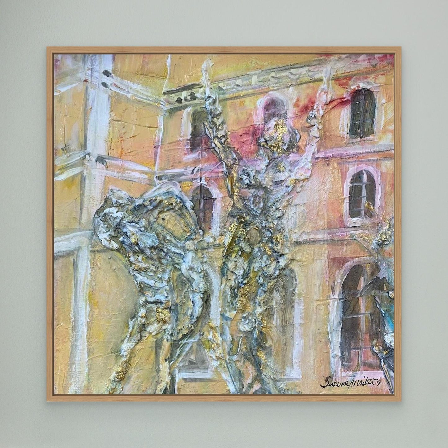 tryck på Canvasduk - Vem tror på sagor här?