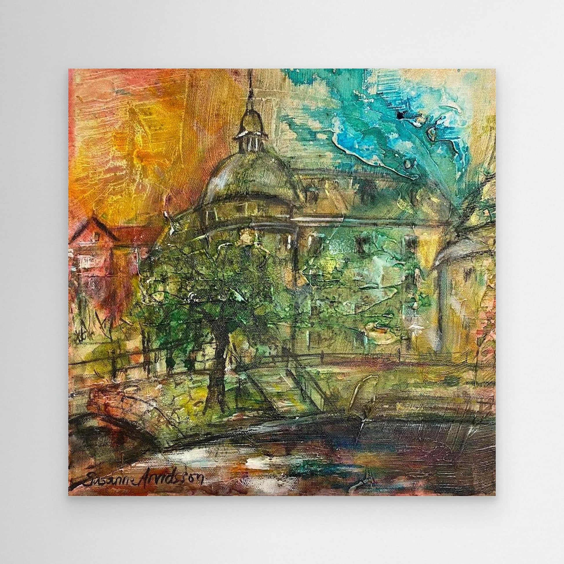 Konsttryck på canvasduk - Örebro slott