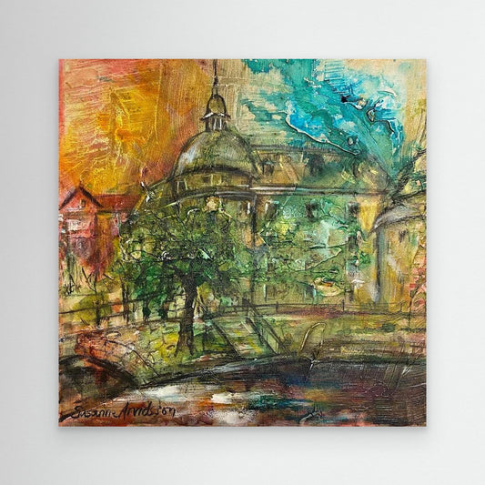 Konsttryck på canvasduk - Örebro slott