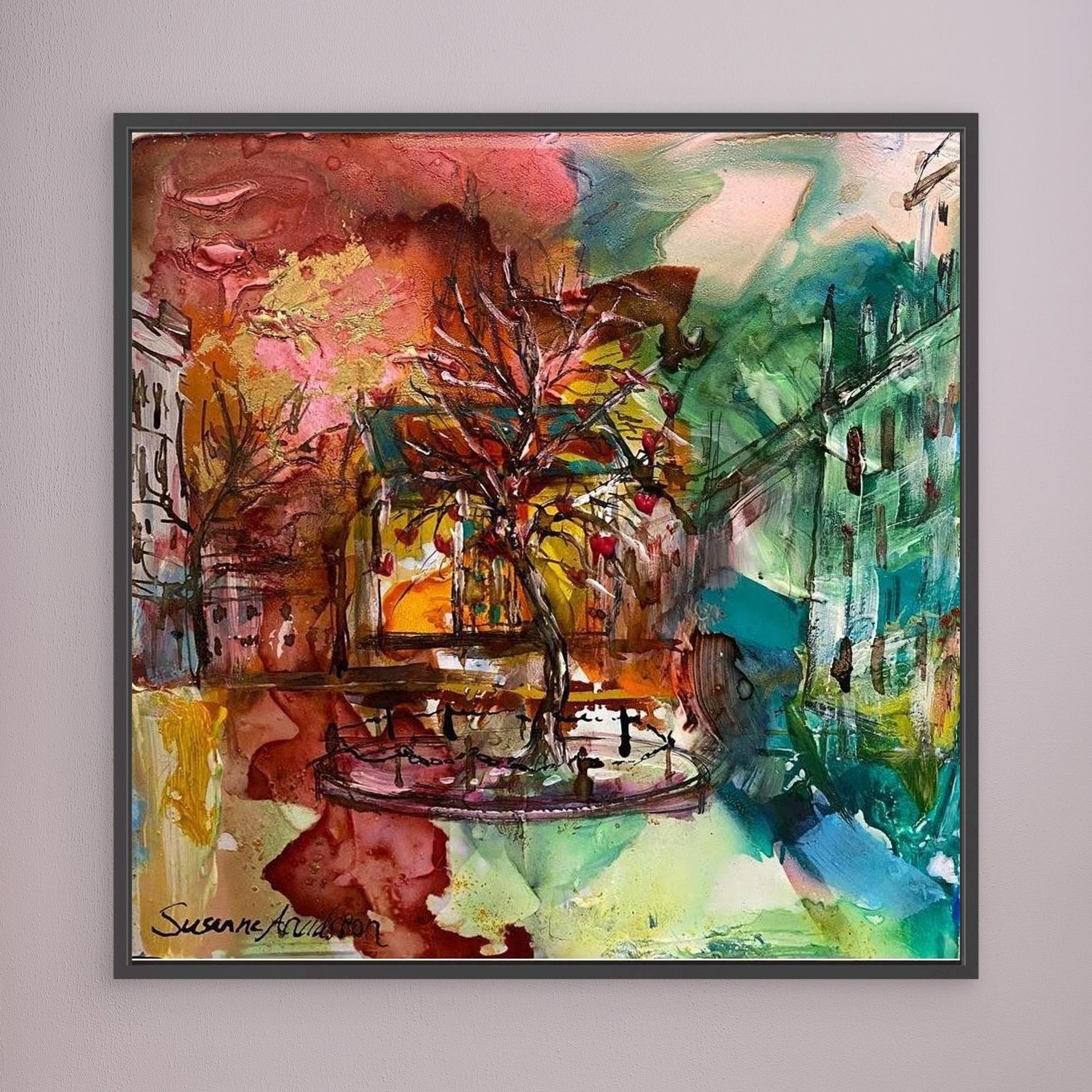 tryck på Canvas - Kärleksträdet på Stortorget