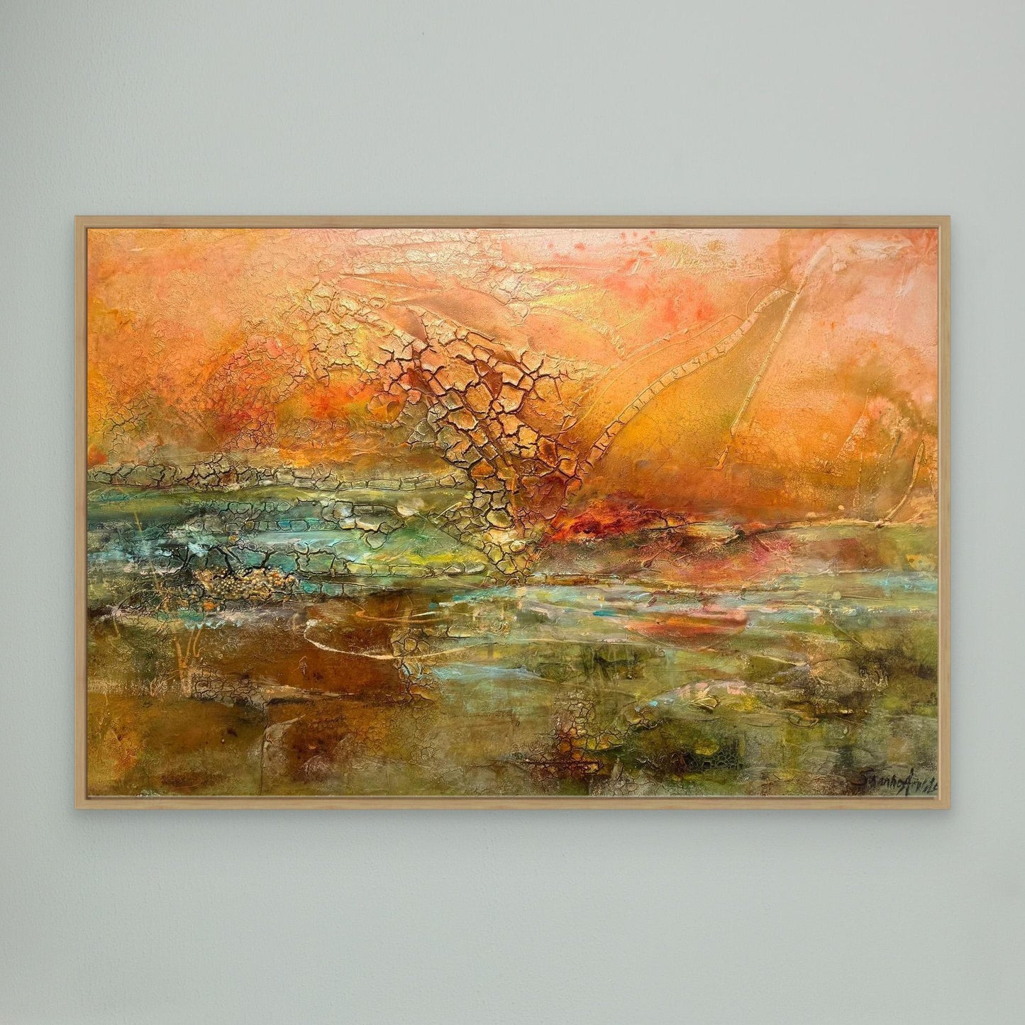 Konsttryck på canvas – Glödande Horisont 